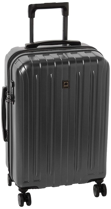 DELSEY PARIS Titanium Hardside Expandable Luggage with Spinner Wheels, Black, Carry-On 21 Inch
