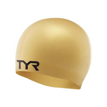 TYR Wrinkle-Free Silicone Swim Cap - Gold
