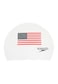 Speedo Mens Swim 71252-100-1SZ Flag Latex Cap, Flag White