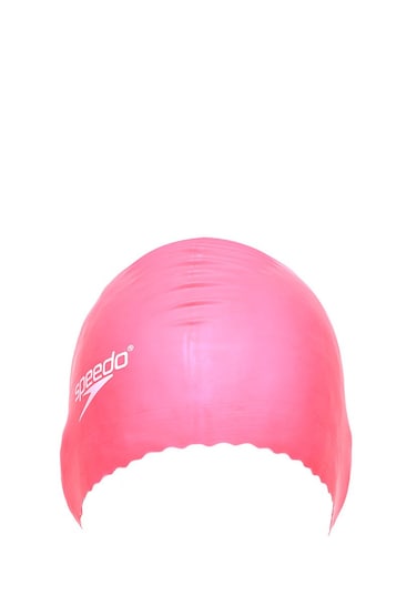 Speedo Unisex-Youth Swim Cap Latex Junior Hot Pink, One Size