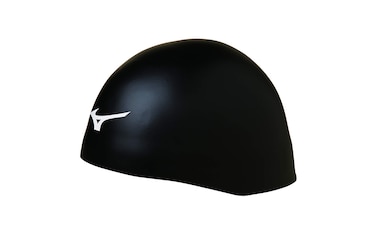 Mizuno GX-Sonic Competition Race Swim Cap, Black, Large