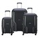 DELSEY PARIS Clavel Hardside Expandable Luggage with Spinner Wheels, Black, 3-Piece Set (19/25/30)