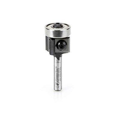 Amana Tool - RC-1000 Insert Solid Carbide Flush Trim 3/4 Dia x 12mm (15/32) x 1/4 Inch Sha