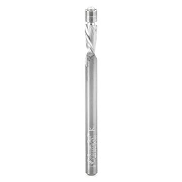 Amana Tool - 51522 Solid Carbide Aluminum Cutting Flush Trim Spiral Down-Cut 1/4 Dia x 1/2