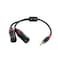 Rannsgeer 3.5mm TRS Stereo to Dual XLR Male Y-Splitter Cable R7Cxx (12 Inch)