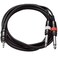 Seismic Audio - SAiTSY6-1/8 Stereo 3.5 mm to Dual 1/4" TS Splitter Cable - 6 Feet