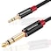 SHULIANCABLE 3.5mm to 6.35mm Stereo Audio Cable, 6.35 1/4" Male to 3.5 1/8" Male TRS Stereo Audio Cable for Guitar,iPod, Laptop, Home Theater Devices,Smartphones,and Amplifiers (10Ft/3M)