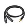 RedYutou XLR to 3.5mm Adapter Cable, Dual XLR Female to .3.5mm (1/8 inch) Stereo Microphone Y-Splitter Cable Connector (3FT) Black