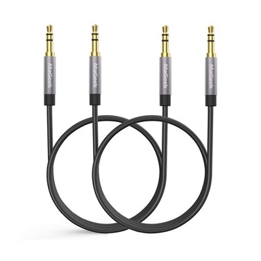 MaGeek 3.5mm Audio Aux Cord, Male to Male Auxiliary Audio Cable Compatible with Beats Headphones, iPhone, iPod, iPad, Car Audio, or Any Audio Device with 3.5mm Aux Port (Black) (2-Pack_3.3ft)