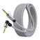 Hftywy Aux Cord 20ft, 3.5mm Audio Cable Right Angle, Nylon Braided 90 Degree Aux Cable Audio Cable 3.5mm Male to Male Aux Cord for Car, Headphones, Speaker, Home Stereos
