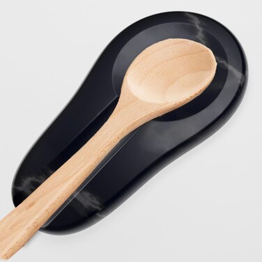 Marble Spoon Rest - Heat-Resistant,Spoon Holder for Stove Top - Kitchen Utensil Holder for Spoon, Ladle, Spatula &amp; Other Accessories