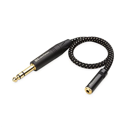 cablematters Cablematters 6 To 3 Headphone Adapter Cable 1 Ft 3.5 MM 1 FT