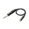 Cable Matters 6.35mm to 3.5mm Headphone Adapter Cable 1 ft, (1/4 Male to 1/8 Female, 3.5mm to 1/4 Adapter, AMP to Headphone Adapter Cable) in Black