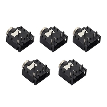 RuiLing 5pcs 3.5mm Stereo Audio Socket 5 Pin PCB Mount Female Earphone Jack Socket Connector PJ-307