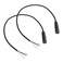 HAHIYO 3.5mm Female Jack Plug to Bare Wire Open End TRS 3 Pole Stereo 1/8" Connector Audio Cable Repair Easy Solder Stable Signal Sound No Snap Crackle Popping for Speaker Headphone Headset 2Pcs