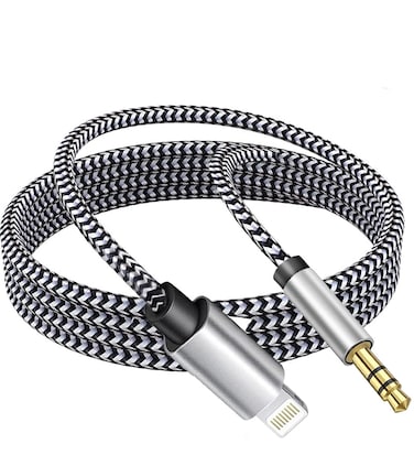 iPhone to 3.5mm Car Stereo AUX Cable, Apple MFi Certified Lightning Audio Cord for iPhone 13 Mini Pro Max 12 11 Pro Max X XR 8 7 6 5 SE iPad iPod to Home Stereo/Speaker, 3.3FT