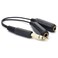 SiYear 6.35mm 1/4 inch Male Plug Stereo to 2 Dual 1/4 "TRS Female Jack Connector Audio Speaker Cable, Y Splitter Adapter Cable (20CM / 8Inch)