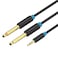 VENTION 1/4inch 3.5mm to 1/8inch 6.35mm Audio Cable, 3.5mm TRS to Dual 1/4inch TS Audio Splitter Stereo Cable for Car Stereo, Smartphone, Mixer Audio Recorder, Guitar, Amplifier,Speakers(3.3ft/1m)