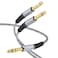 JOLGOO 1/4" TRS to Dual 1/4" TS Mono Stereo Breakout Cable, Male 6.35mm 1/4" TRS to Dual 1/4 Inch TS Y Splitter Cord, 3.3 Feet