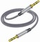 Henrety 3.5mm Nylon Braided Aux Cable (3.3ft/1m) - Male to Male Audio Auxiliary Cord for Headphones, Car, Home Stereos, Speaker, iPhone, iPad, iPod, Echo - Gray (3.3FT)