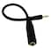 zdyCGTime CGTime Golden Plated 3.5mm Mono 1/8 inch Audio Male to 6.35mm 1/4 inch Female Jack Converter Cable Cord Adapter (25CM/10Inch)