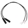 E-outstanding 3.5mm Female Jack to Bare End 2PCS Black TRS 3 Pole 1/8 Inch Plug Connector Audio Cable for Headphone Headset Earphone