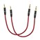 MMNNE 2Pack 8inch Gold Plated Design 3.5mm Male to 2.5mm Male Car Auxiliary Audio Cable Cord Headphone Connect Cable