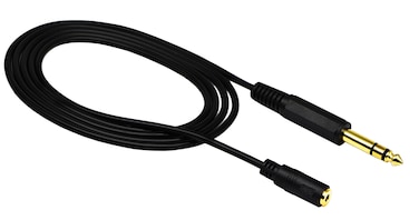 zdyCGTime 3.5mm to 6.35mm Audio Adapter Cable 6.35mm 1/4 inch Audio Male to 3.5mm 1/8 inch Female Stereo Jack Extension Wire Cord (3.5mm Female to 6.35mm Male)