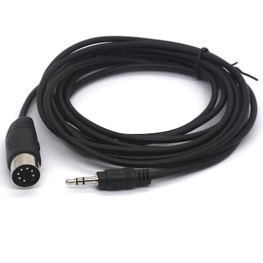 GLHONG 7 Pin Din Cable, Midi Male to 3.5mm 1/8" Male Audio Adapter Cord for Bang &amp; Olufsen B&amp;O, Naim, Quad Stereo Systems (1.5 Meter)