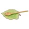 Spoon rest Ceramic Spoon Holder for Stove Top Kitchen Counter with Wooden Spoon, Leaf Shaped, 5.1W X 7.5L