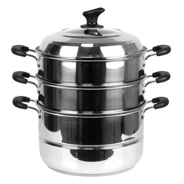 KOTO 3-Tier Stainless Steel Steamer Pot, 3 sizes, 30cm, (11.8")
