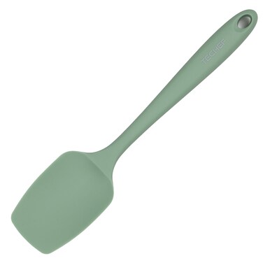TECHEF - Pastel Mini Spoonula: Silicone Spoon Spatula - Heat-Resistant, Nonstick &amp; BPA-Free Kitchen Utensil for Mixing, Baking &amp; Cooking - Seamless, Dishwasher Safe, Made in Korea (Green)