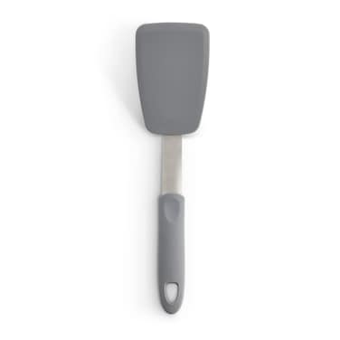 HIC Kitchen Small Non-Stick Flexible Spatula, Silicone with Stainless Steel Core, 12 x 3-Inches