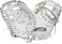 Easton   PROFESSIONAL COLLECTION Fastpitch Softball First Base Mitt   Right Hand Throw   13" - Single Post Double Bar Web   White/Grey