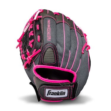 Franklin Sports Girls Softball Glove - Women's Windmill Fastpitch + Slowpitch Softball Glove - Pink Softball Mitt - Left Hand Throw Adult + Youth - 11