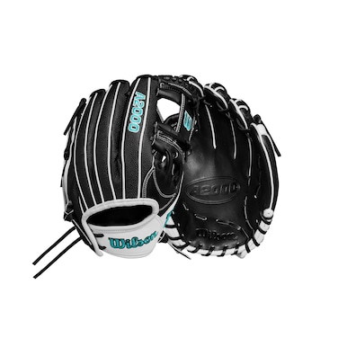 Wilson 2024 Fastpitch Classics Series A2000 H12SS 12&acirc;&euro; Infield Fastpitch Glove - Right Hand Throw, Black/White/Teal