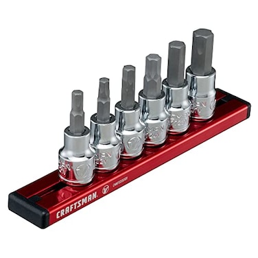 CRAFTSMAN V-SERIES Socket Set, Hex MM, 3/8 Inch Drive, 6 Piece (CMMT17720V)