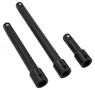 1/2&acirc;&euro; Socket Extension Set - Impact Extension Set - Length Sizes: 3&acirc;&euro;, 6&acirc;&euro; &amp; 8 Inch   3-Piece Sockets Extender Kit Useful With Air Impact, Torque &amp; Ratchet Wrench. Drixet