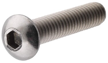 Hillman 44018 Stainless Steel Button-Head Socket Cap Screws (3/8"-16 x 1") - 5 pieces , Zinc