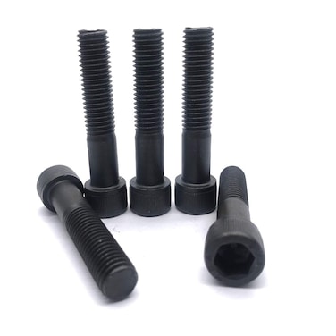 M12-1.75 x 60mm Socket Head Cap Screws, 12.9 Grade Alloy Steel, Allen Socket Drive, Black Oxide Finish,Non-Full Thread&iuml;&frac14;&circ;5 Pcs&iuml;&frac14;&permil;