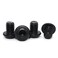 FullerKreg M3-0.5 x 8mm Button Head Socket Cap Screw, ISO 7380 Hex Drive, Class 10.9, Black Oxide Finish, Alloy Steel (Pkg of 100)