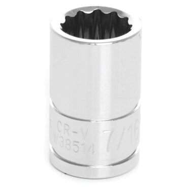 Performance Tool W38514 3/8-Inch Drive 12-Point Socket, 7/16
