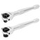 ARES 42120 &acirc;&euro;&ldquo; 2-Piece 1/4-Inch Drive 90-Tooth Mini Swivel Head Ratchet Set &acirc;&euro;&ldquo; Standard and Hex Bit Ratchets Offer 250 Degree Swivel with Strong Socket and Bit Retention