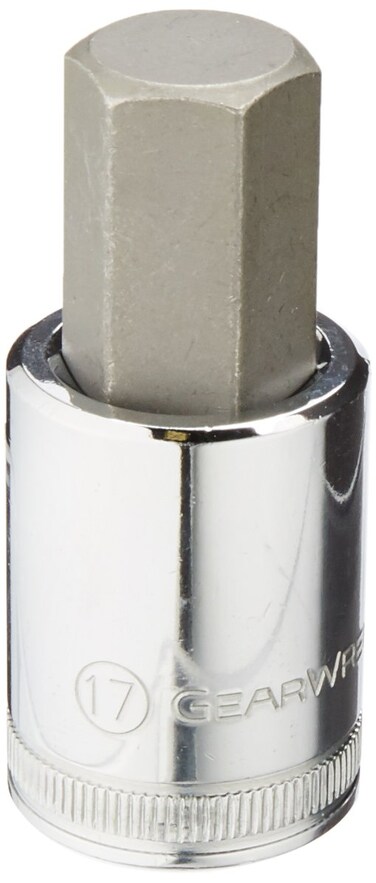 GEARWRENCH 1/2" Drive Hex Bit Socket, 17mm - 80663