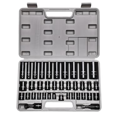 CASOMAN Complete 3/8" and 1/2&acirc;&euro; Drive Impact Socket Set, Inch (SAE) /Metric, Cr-V, 6-Point, 3/8"- 1-1/4", 8 mm - 24 mm, Deep &amp; Shallow, 38-Piece Impact Socket Set