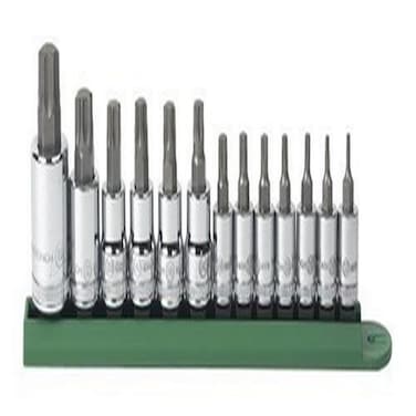 GEARWRENCH 13 Pc. 1/4", 3/8" &amp; 1/2" Drive Tamper Proof Torx Bit Socket Set - 80725