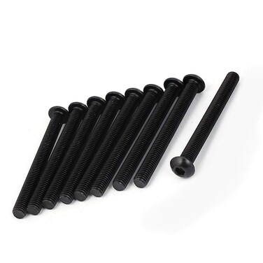 NGe M8x60mm Button Head Socket Cap Screws,Alloy Steel, Fully Threaded,Allen Hex Drive(M8X60,20Pcs)