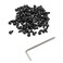 iexcell 100 Pcs M3 x 5mm Thread Pitch 0.5 mm Alloy Steel 12.9 Grade Hex Socket Head Cap Screws Bolts Kit, Black Oxide Finish