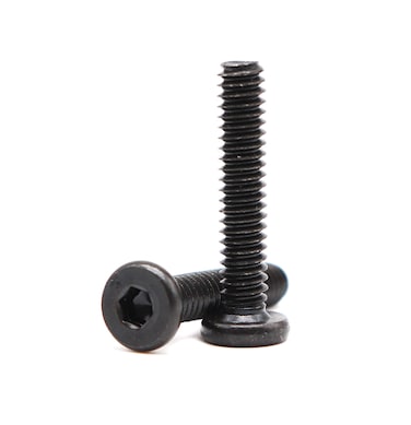 binifiMux 12pcs Black 1/4-20 x 1 1-1/4" 1-1/2" 2" 2-1/2" 3" 3-1/2" Hex Socket Cap Screws Bolts for Furniture Chair Table Desk Crib Bed, Full Thread (12pcs 1/4-20 x 1)