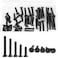 M6 x 20mm 25mm 30mm 35mm 40mm Flat Head Socket Cap Screws Countersunk Bolts, 10.9 Grade Alloy Steel, Black Oxide Finish, Fully Threaded, Metric Allen Hex Drive, Assortment Kit 50PCS